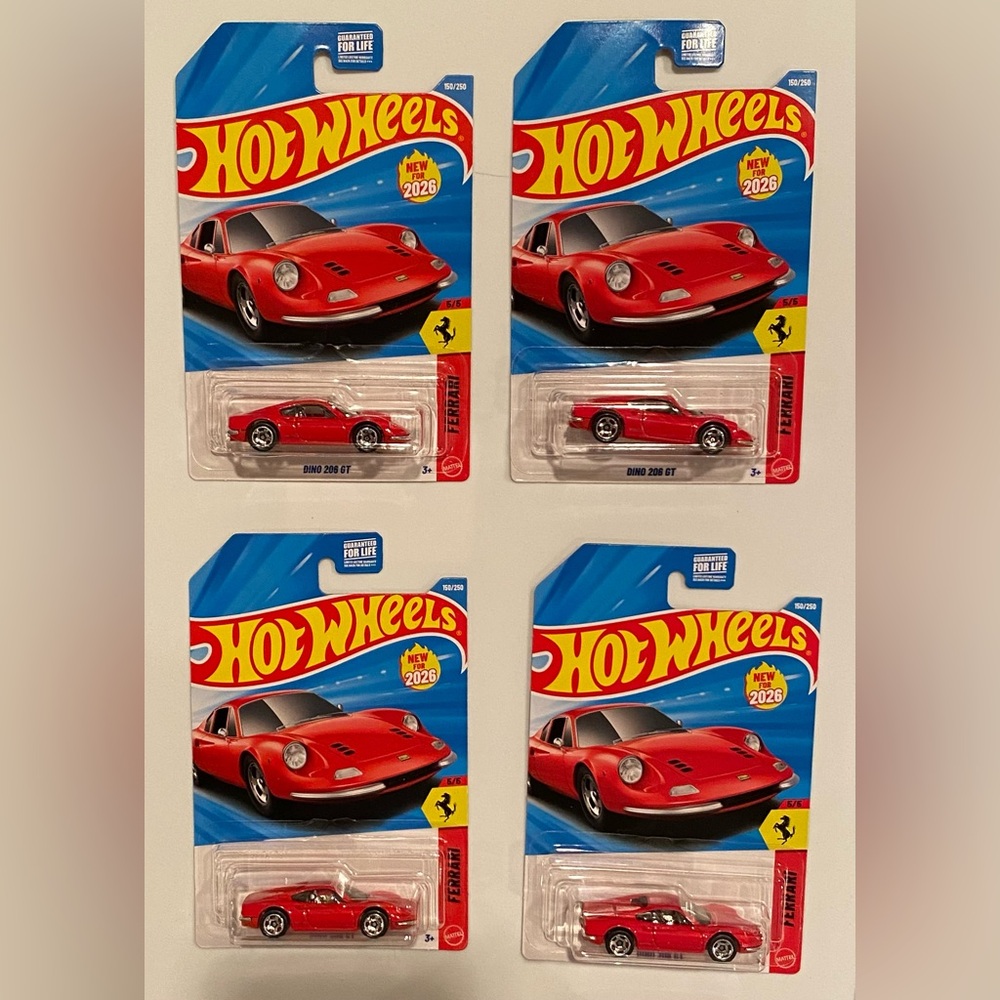 Hot wheels Ferrari DINO 206 GT lot